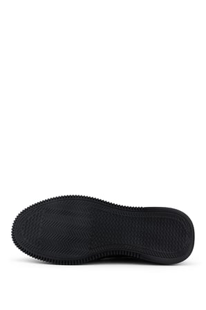 Tamer Tanca Erkek Hakiki Deri Siyah Nubuk Sneakers & Spor Ayakkabı 1204 9169-F412 ERK AYK Y26 SIYAH NBK