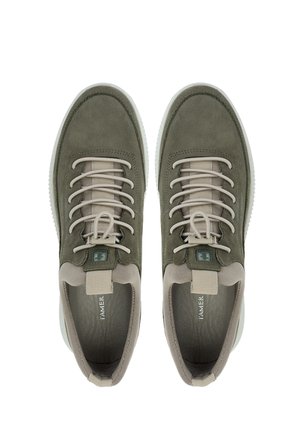 Tamer Tanca Erkek Hakiki Deri Yeşil Nubuk Sneakers & Spor Ayakkabı 1204 9169-F412 ERK AYK Y26 OLIVE DANTE