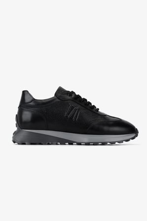 Valmenti Erkek Hakiki Deri Siyah Sneakers & Spor Ayakkabı 383 6400 ERK AYK Y25 SIYAH DR/CARBON