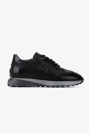 Valmenti Erkek Hakiki Deri Siyah Sneakers & Spor Ayakkabı 383 6400 ERK AYK Y25 SIYAH DR/CARBON