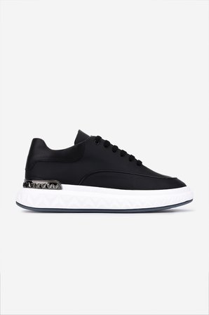 Valmenti Erkek Hakiki Deri Siyah Sneakers & Spor Ayakkabı 1093 3455 ERK AYK Y26 SIYAH MT