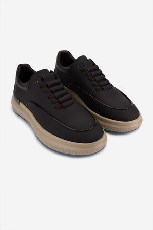 Valmenti Erkek Hakiki Deri Kahverengi Sneakers & Spor Ayakkabı 1093 3455 ERK AYK Y26 KAHVE MT