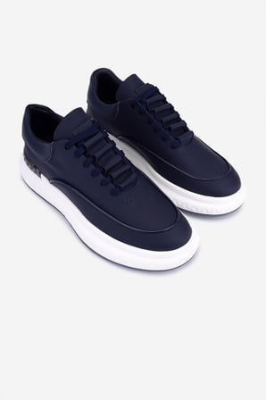 Valmenti Erkek Hakiki Deri Lacivert Sneakers & Spor Ayakkabı 1093 3455 ERK AYK Y26 LACI MT