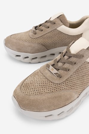 Valmenti Kadın Hakiki Deri Bej Sneakers & Spor Ayakkabı 1182 1705 BN AYK Y26 A.BEJ SUET/DR