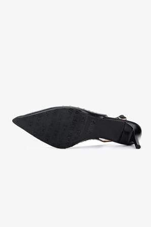 Valmenti Kadın Hakiki Deri Siyah Slingback Ayakkabı 33 7639 BN AYK Y26 SIYAH DR