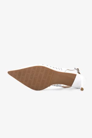 Valmenti Kadın Hakiki Deri Beyaz Slingback Ayakkabı 33 7639 BN AYK Y26 BEYAZ DR