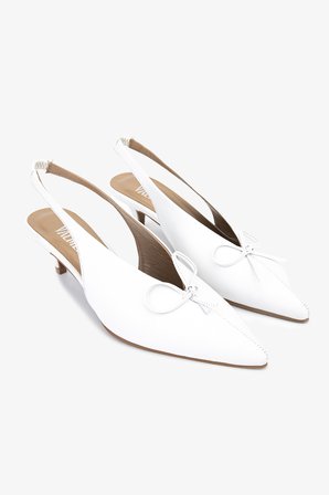 Valmenti Kadın Hakiki Deri Beyaz Slingback Ayakkabı 33 9000A BN AYK Y26 BEYAZ DR