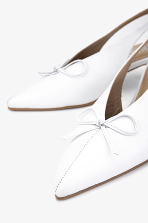 Valmenti Kadın Hakiki Deri Beyaz Slingback Ayakkabı 33 9000A BN AYK Y26 BEYAZ DR