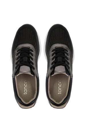Tamer Tanca Kadın Hakiki Deri Siyah/Antrasit Sneakers & Spor Ayakkabı 773 26551 BN AYK Y26 SIYAH/ANTRASIT