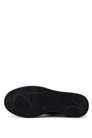 Tamer Tanca Kadın Hakiki Deri Siyah Sneakers & Spor Ayakkabı 1031 7164 BN AYK Y26 SYH SUET/SYH SIM/SYH