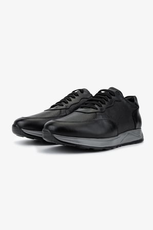 Valmenti Erkek Hakiki Deri Siyah Sneakers & Spor Ayakkabı 771 81128 ERK AYK Y26 SIYAH