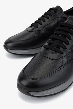 Valmenti Erkek Hakiki Deri Siyah Sneakers & Spor Ayakkabı 771 81128 ERK AYK Y26 SIYAH