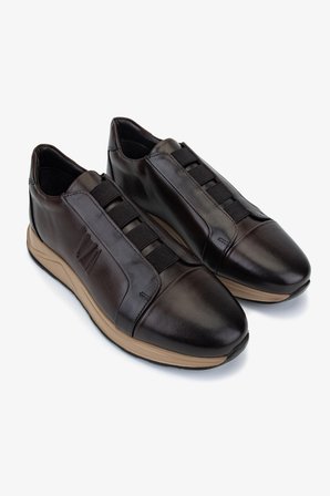 Valmenti Erkek Hakiki Deri Kahverengi Sneakers & Spor Ayakkabı 771 81130 ERK AYK Y26 KAHVE
