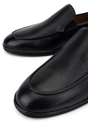 Tamer Tanca Erkek Hakiki Deri Siyah Loafer Ayakkabı 1157 06-01 ERK AYK Y26 SIYAH GYK