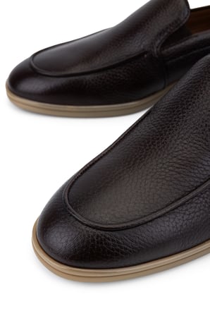 Tamer Tanca Erkek Hakiki Deri Kahverengi Loafer Ayakkabı 1157 06-01 ERK AYK Y26 KAHVE GYK