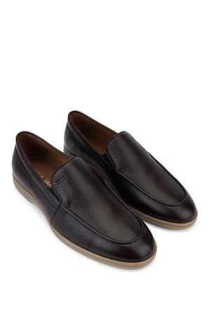 Tamer Tanca Erkek Hakiki Deri Kahverengi Loafer Ayakkabı 1157 06-01 ERK AYK Y26 KAHVE GYK