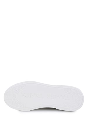 Tamer Tanca Erkek Hakiki Deri Bej Floter Sneakers & Spor Ayakkabı 1163 2526 ERK AYK Y26 BEJ FLTR
