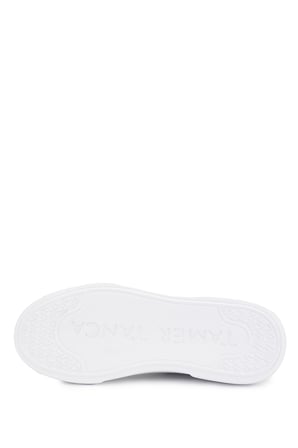 Tamer Tanca Erkek Hakiki Deri Beyaz Sneakers & Spor Ayakkabı 1163 2526 ERK AYK Y26 BEYAZ FLTR