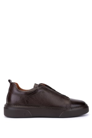 Tamer Tanca Erkek Hakiki Deri Kahverengi Sneakers & Spor Ayakkabı 1163 2526 ERK AYK Y26 KAHVE FLTR