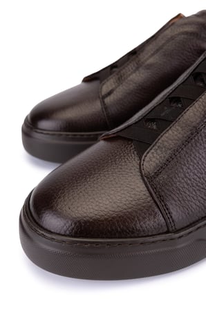 Tamer Tanca Erkek Hakiki Deri Kahverengi Sneakers & Spor Ayakkabı 1163 2526 ERK AYK Y26 KAHVE FLTR