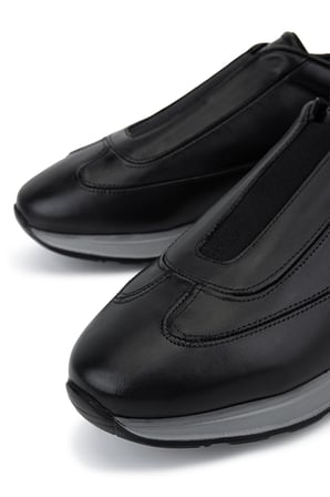 Tamer Tanca Erkek Hakiki Deri Siyah Sneakers & Spor Ayakkabı 771 88124 ERK AYK Y26 SIYAH DR