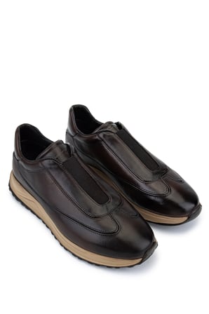 Tamer Tanca Erkek Hakiki Deri Kahverengi Sneakers & Spor Ayakkabı 771 88124 ERK AYK Y26 KAHVE DR