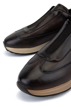 Tamer Tanca Erkek Hakiki Deri Kahverengi Sneakers & Spor Ayakkabı 771 88124 ERK AYK Y26 KAHVE DR