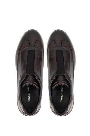 Tamer Tanca Erkek Hakiki Deri Kahverengi Sneakers & Spor Ayakkabı 771 88124 ERK AYK Y26 KAHVE DR