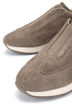 Tamer Tanca Erkek Hakiki Deri Bej Süet Sneakers & Spor Ayakkabı 771 88124 ERK AYK Y26 BEJ SUET