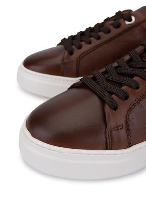 Tamer Tanca Kadın Hakiki Deri Taba Sneakers & Spor Ayakkabı 1145 502 BN AYK Y26 TABA
