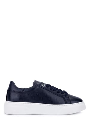 Tamer Tanca Kadın Hakiki Deri Lacivert Sneakers & Spor Ayakkabı 1145 502 BN AYK Y26 LACIVERT