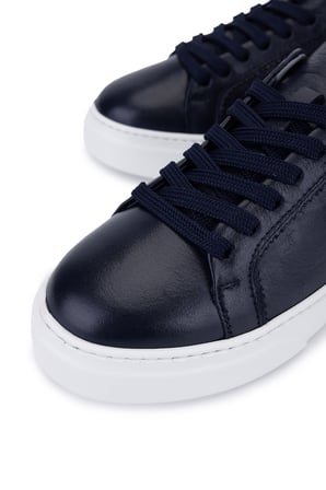 Tamer Tanca Kadın Hakiki Deri Lacivert Sneakers & Spor Ayakkabı 1145 502 BN AYK Y26 LACIVERT
