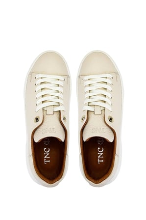 Tamer Tanca Kadın Hakiki Deri Bej Floter Sneakers & Spor Ayakkabı 1145 Z-2501 BN AYK Y26 BEJ FLTR