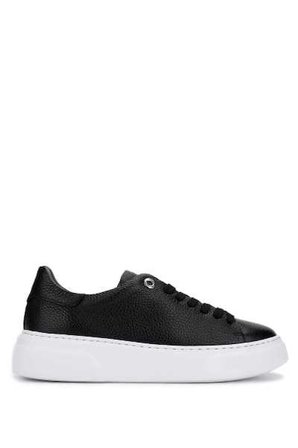 Tamer Tanca Kadın Hakiki Deri Siyah Floter Sneakers & Spor Ayakkabı 1145 Z-2501 BN AYK Y26 SIYAH FLTR