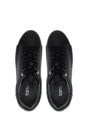 Tamer Tanca Kadın Hakiki Deri Siyah Floter Sneakers & Spor Ayakkabı 1145 Z-2501 BN AYK Y26 SIYAH FLTR