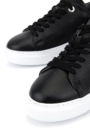 Tamer Tanca Kadın Hakiki Deri Siyah Floter Sneakers & Spor Ayakkabı 1145 Z-2501 BN AYK Y26 SIYAH FLTR