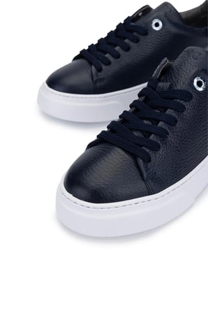 Tamer Tanca Kadın Hakiki Deri Lacivert Sneakers & Spor Ayakkabı 1145 Z-2501 BN AYK Y26 LACI FLTR