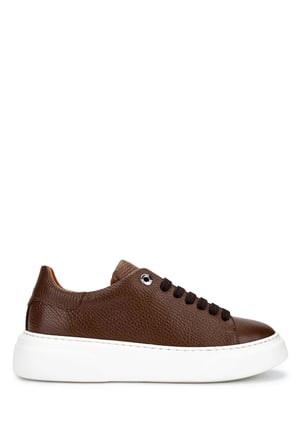 Tamer Tanca Kadın Hakiki Deri Taba Sneakers & Spor Ayakkabı 1145 Z-2501 BN AYK Y26 TABA FLTR