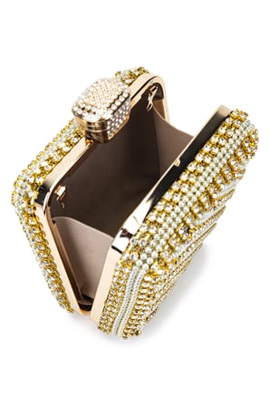 Tamer Tanca Kadın Suni Deri Altın Abiye Çanta 1083 057 BN CNT Y26 ALTIN INCI