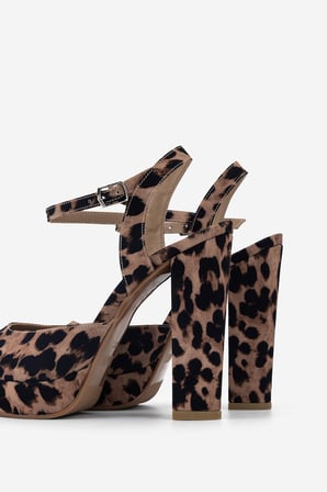 Valmenti Kadın Tekstil Leopar Topuklu Ayakkabı 828 8626 BN AYK Y26 LEOPAR SATEN
