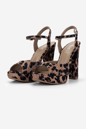 Valmenti Kadın Tekstil Leopar Topuklu Ayakkabı 828 8626 BN AYK Y26 LEOPAR SATEN