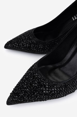 Valmenti Kadın Suni Deri Siyah Stiletto Ayakkabı 1160 26605 BN AYK Y26 SIYAH