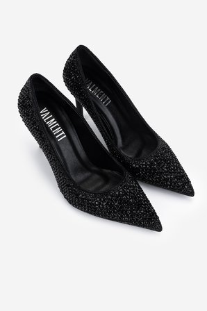 Valmenti Kadın Suni Deri Siyah Stiletto Ayakkabı 1160 26605 BN AYK Y26 SIYAH