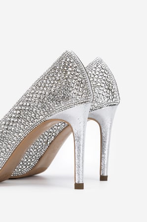 Valmenti Kadın Suni Deri Gri Stiletto Ayakkabı 1160 26605 BN AYK Y26 SILVER