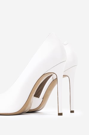 Valmenti Kadın Hakiki Deri Kırık Beyaz Topuklu Ayakkabı 613 28612 BN AYK Y26 OFF WHITE DR