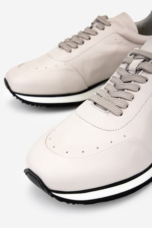 Valmenti Erkek Hakiki Deri Kırık Beyaz Sneakers & Spor Ayakkabı 99 C3924 ERK AYK Y26 OFF WHITE