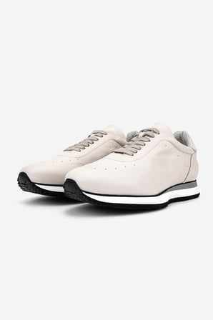Valmenti Erkek Hakiki Deri Kırık Beyaz Sneakers & Spor Ayakkabı 99 C3924 ERK AYK Y26 OFF WHITE