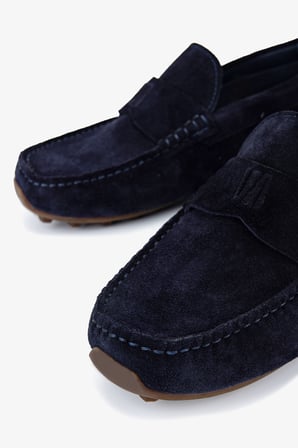 Valmenti Erkek Hakiki Deri Lacivert Loafer Ayakkabı 1202 500-118 ERK AYK Y26 K.LACI