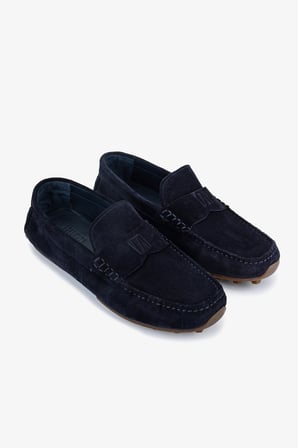 Valmenti Erkek Hakiki Deri Lacivert Loafer Ayakkabı 1202 500-118 ERK AYK Y26 K.LACI