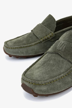 Valmenti Erkek Hakiki Deri Yeşil Loafer Ayakkabı 1202 500-118 ERK AYK Y26 BOSCO